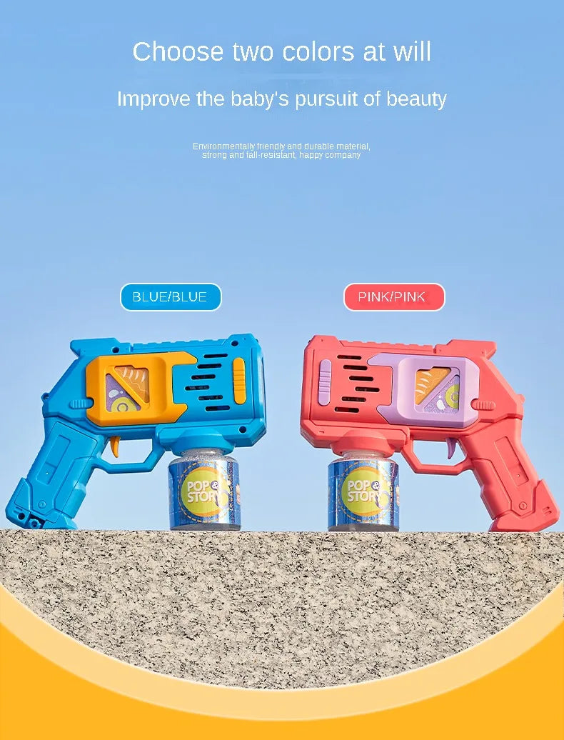 Children Bubble Gun Toy Astronaut Fully Automatic Bubble Machine Bubbles Gun Outdoor Game Fantasy Toy for Boys Girls Gifts