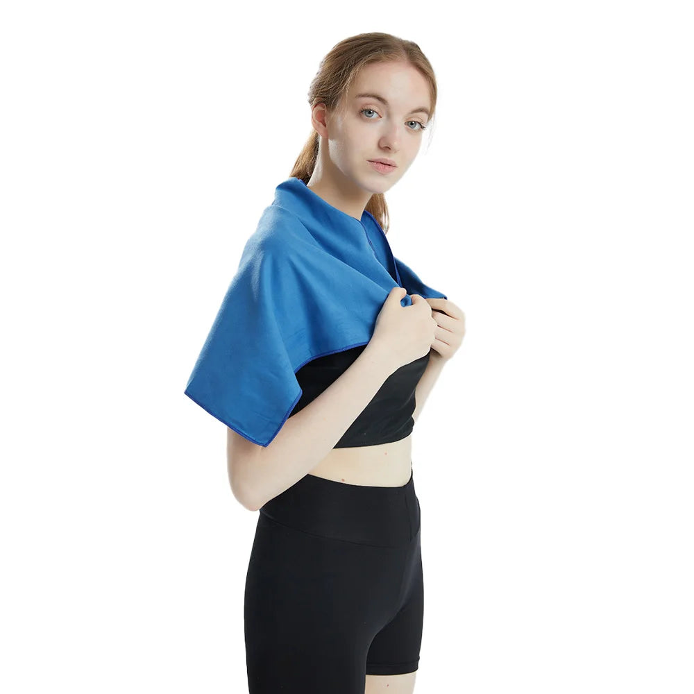 منشفة من الألياف الدقيقة، منشفة سريعة الجفاف، منشفة سفر، منشفة رياضية، منشفة شاطئ، منشفة ناعمة وخفيفة الوزن مقاومة للرمال، للسباحة واليوغا وصالة الألعاب الرياضية