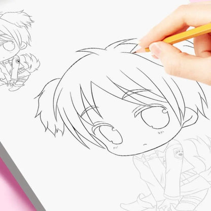 Comics Anime Sketch Tutorial Book Novice Girl Boy Line Draft Tracing Book Zero Basic Practice Comics Hand Drawn Book School