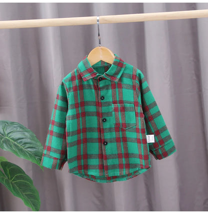 Kids Shirt Clothes Spring Thin Blouses Clothing Infant Boy Striped Cotton Tops 1 2 3 4 Years Kids Long Sleeves Shirt
