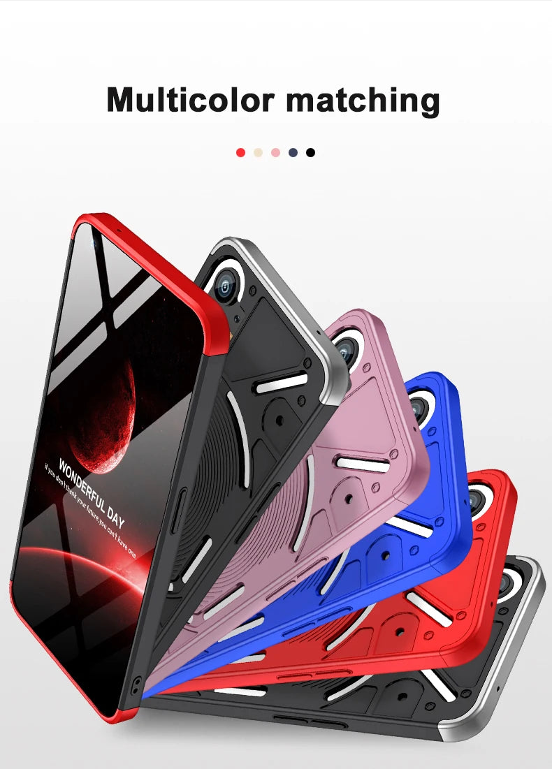 Shockproof Case for Nothing Phone 1 One Phone1 (1) 6.55 inch Cover Full Protect Camera Lens Anti-Fingerprint Back Shell Fundas