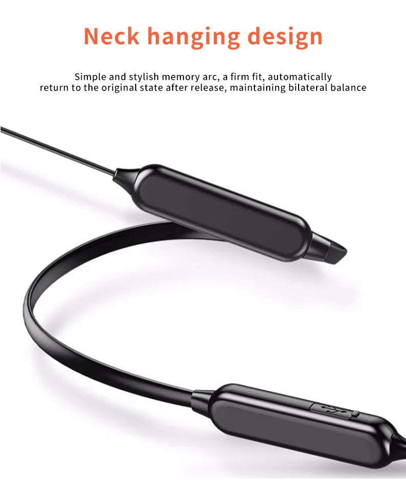 1PC G07 Wireless 9D Bluetooth Headset NeckHanging Stereo Noise Reduction Universal 5.0 Sports Headset Microphone