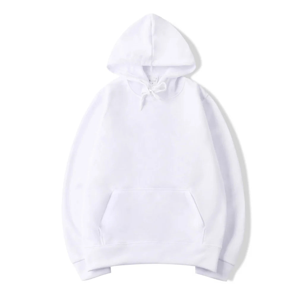 Spring Autumn Fashion Men's Women's Hoodie Casual Hoodies Pullovers Sweatshirts Men's Top Solid Color Hoodies Sweatshirt Male