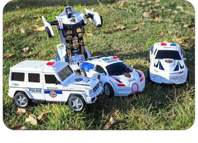 Transforming Inertial Car with Collision Technology: Autobot Robot Car for Boys