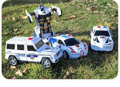 Transforming Inertial Car with Collision Technology: Autobot Robot Car for Boys