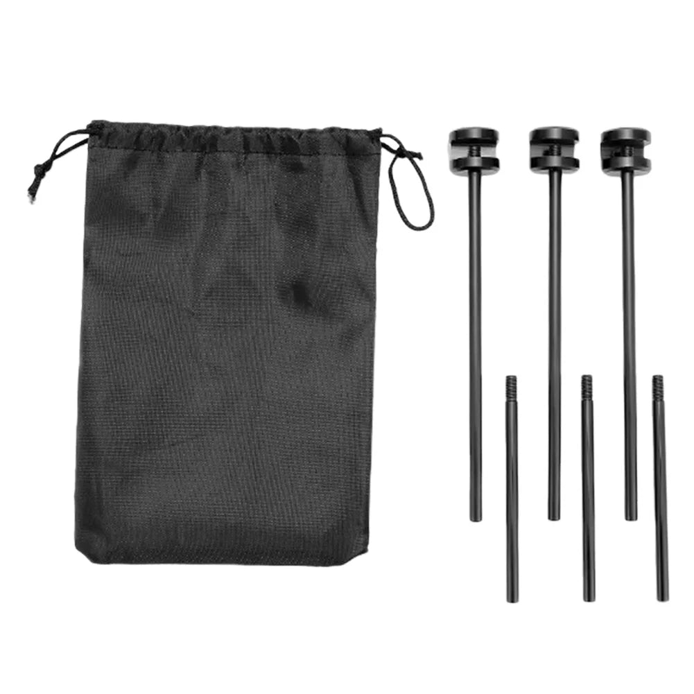 BBQ Triangular Bracket Multifunctional Versatile Grill Pot Rack Portable Adjustable with Chain Outdoor Camping Supplies