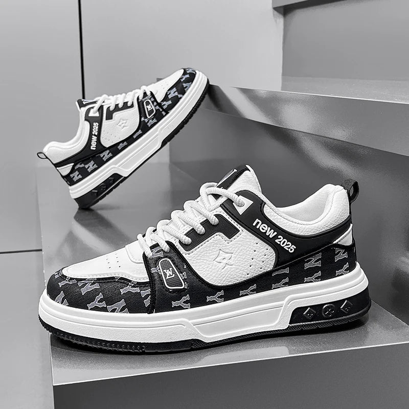 Men's Shoes, Spring 2025 New Printed German Training Board Shoes, Versatile, Niche, High-end, Sports and Leisure Shoes