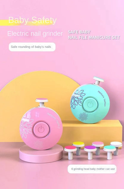 Electric Baby Nail Trimmer Kid Nail Polisher Tool Infant Manicure Scissors Baby Hygiene Kit Baby Nail Clipper Cutter For Newborn