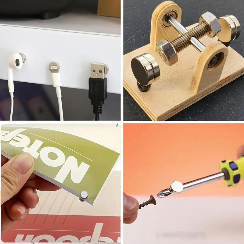 10x1/10x2/10x3mm-20/50/100pcs circular refrigerator magnets widely used in offices DIY Whiteboard, kitchen tool storage nail art