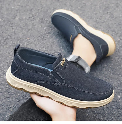 Shoes for men, 2024 autumn new single shoes, British style bean shoes, dad shoes, one foot casual shoes