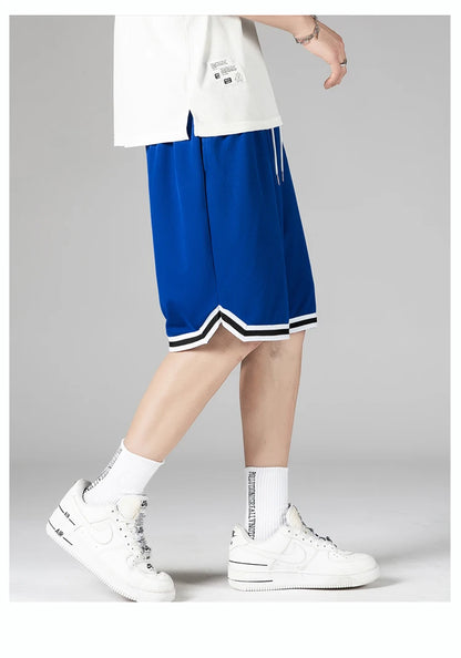 Men's Quick-Dry Running Shorts Summer Lightweight Gradient Athletic Training Shorts for Basketball, Gym & Outdoor Sports