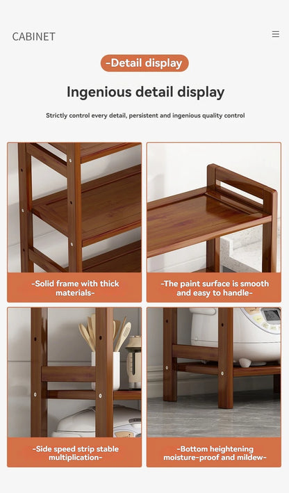 Kitchen shelf, floor standing multi-layer product collection, household pot seasoning shelf, fruit and vegetable bowl and dish