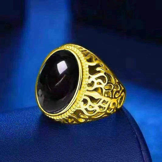 Men's Fashion Rings Simple Accessories Golden Trend Design Suitable for Fashionable Men's Accessories