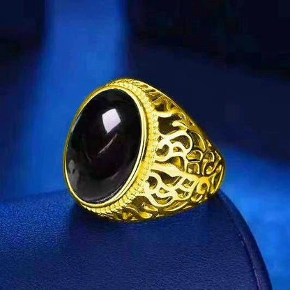 Men's Fashion Rings Simple Accessories Golden Trend Design Suitable for Fashionable Men's Accessories