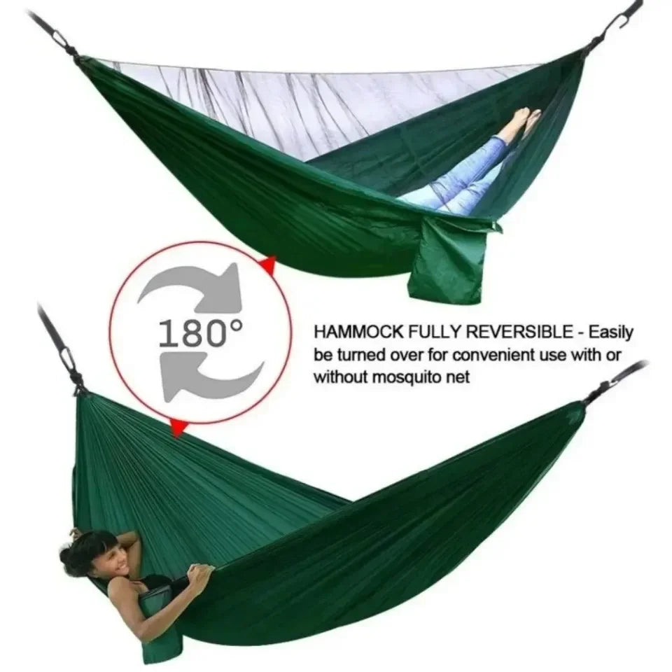 Camping Hammock with Mosquito Net Sleeping Tent Hammock Suitable Camping Hammock Outdoor Furniture for Garden