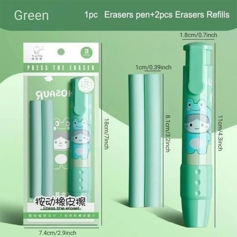 Retractable Pushable Eraser Student Drawing Design Office Eraser No Crumbs Do Not Leave A Mark Creative Push Type