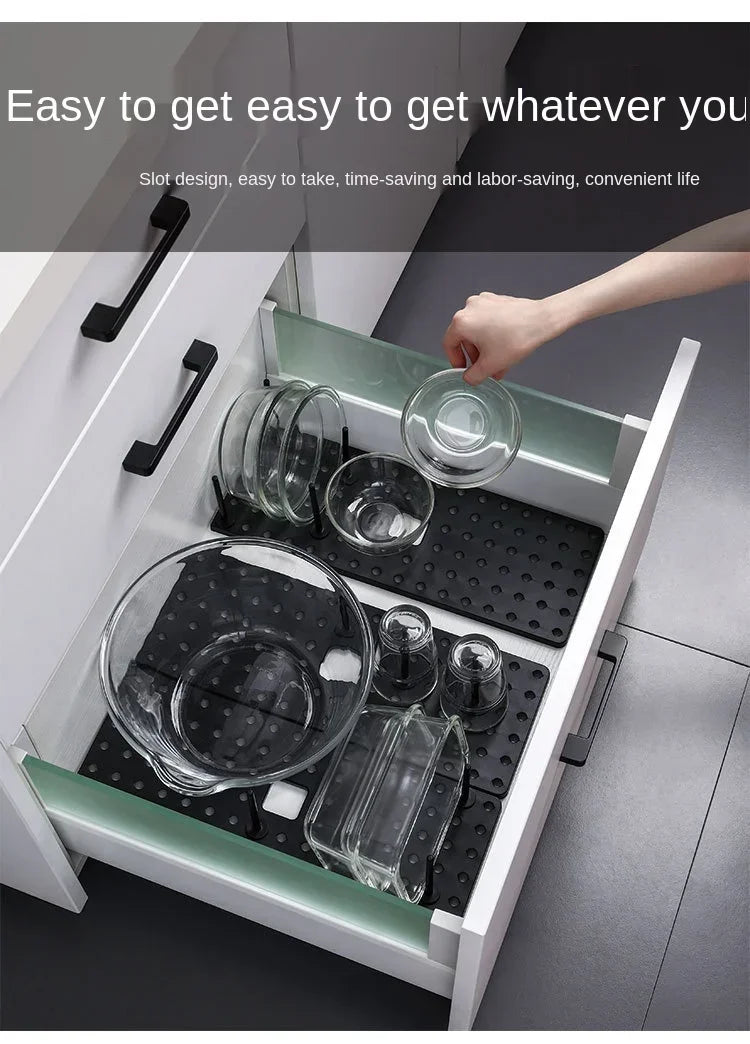 Kitchen Organizer Sink Dish Drying Rack Sink Drain Shelf Bowl Plates Shelf Storage Drawer Desktop Adjustable Holder Accessories