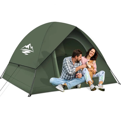 Tents for Camping 3-4 Person with Rainfly Camping Tents 100% Waterproof Windproof Tents for Camping with Removable Rainfly