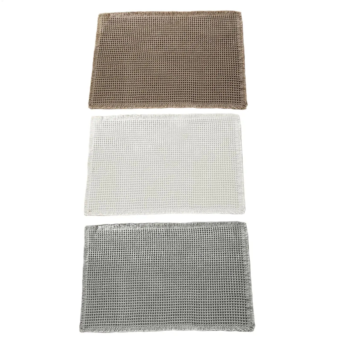 Bath Mat Bathroom Rugs Shower Mat Non Slip Waffle Quick Dry Machine Washable Carpet Super Absorbent Waffle Bathroom Mat