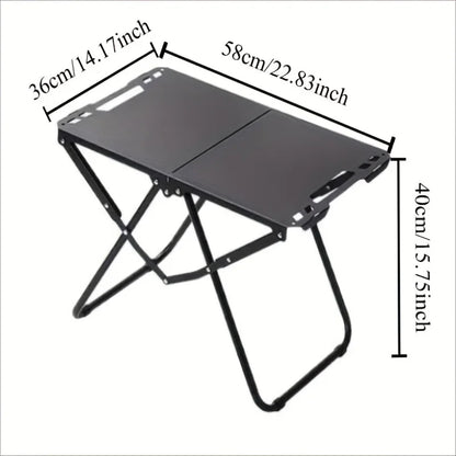 Camping Folding Table for Practical Use Outdoors, Space-Saving Design, High Load Capacity, Lightweight Folding Picnic Table