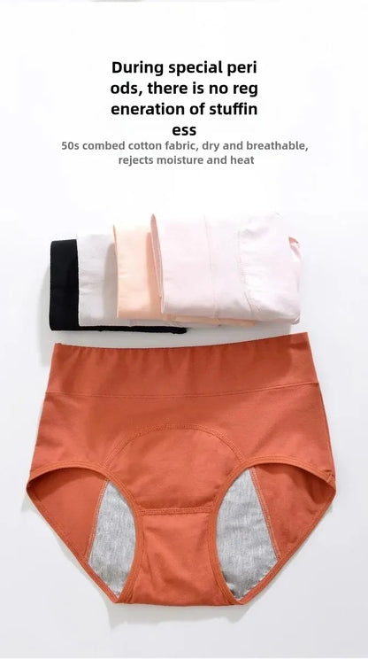 Panties for Menstruation Cotton Menstrual Panties High Waist Period Underwear Culotte Menstruelle Leak Proof Bragas Menstruales