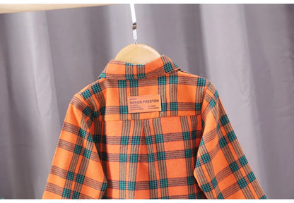 Kids Shirt Clothes Spring Thin Blouses Clothing Infant Boy Striped Cotton Tops 1 2 3 4 Years Kids Long Sleeves Shirt