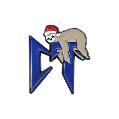 Retro Mexican Metal Hat Clip Pins Enamel Pins Cartoon Sloth Boy Baseball Cap Golf Cap Hat Badge Accessories Fashion Jewelry Gift