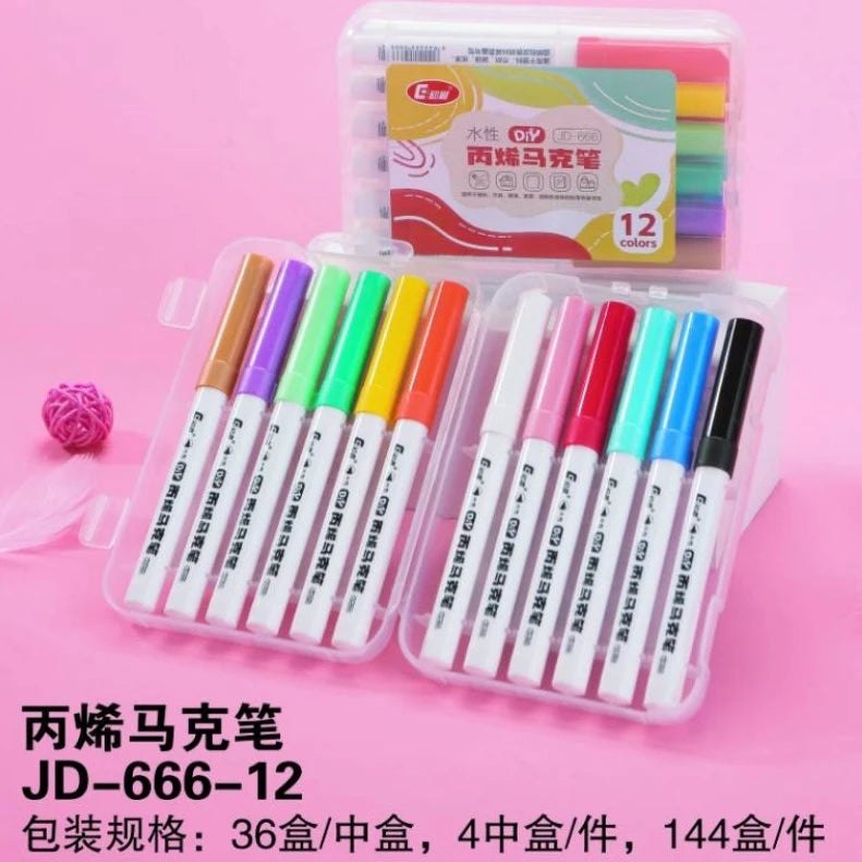 1/3/5 Pcs White Marker Pens 2.0mm Oily Waterproof White Gel Pen DIY Graffiti Sketching Markers Stationery Wrting School Supplies