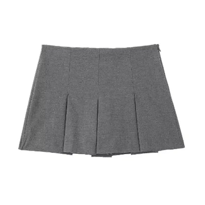 Mooyufon Fashion Women's High Waist Shorts Skirts Pleated Skirt Shorts Women Striped Bermuda Shorts Woman Casual Mini Shorts