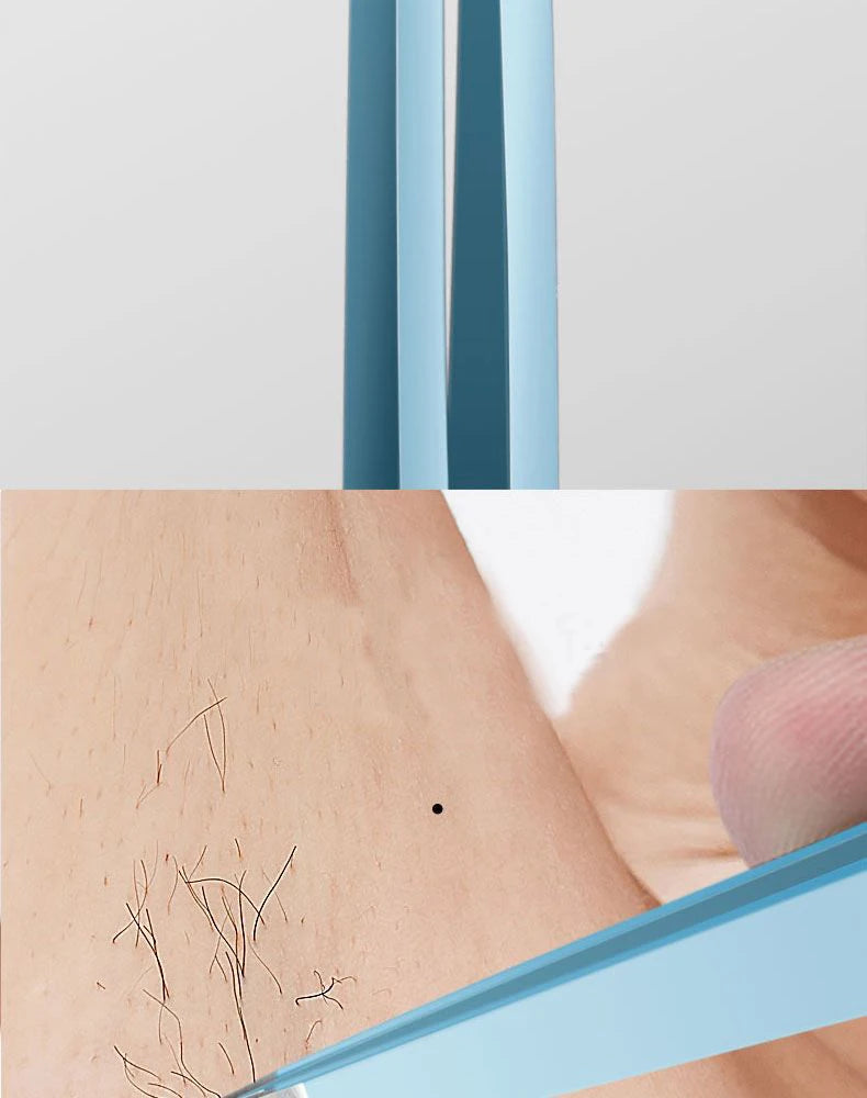 HUAZDS Eyebrow Tweezer Colorful Hair Beauty Fine Hairs Puller Stainless Steel Slanted Eye Brow Clips Removal Makeup Tools