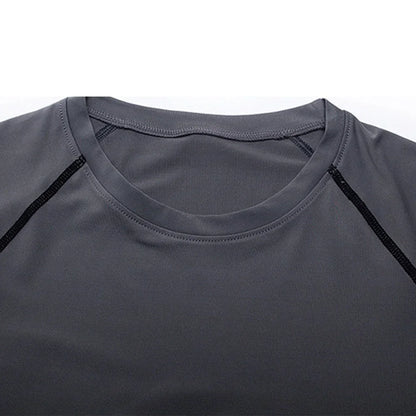 Men Compression Running T-shirt Fitness Tight Long Sleeve T-shirt Quick Dry Bodybuilding Jogging Tracksuit Homme Athletic Shirts