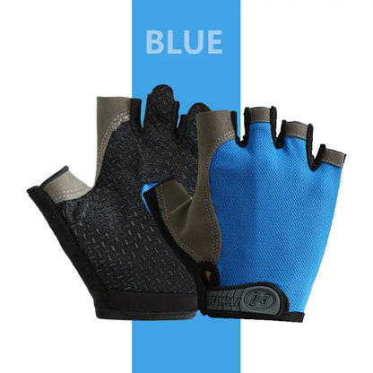 Breathable Anti-Slip Half Finger Gloves for Fitness Cycling Summer Gym Cycling Gloves for Men And Women Bicycle Riding Fishing