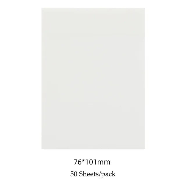 50 Sheets Creative Transparent PET Waterproof Posted It Sticky Note Pads Notepads Posits for School Stationery Office Supplies