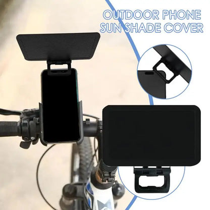 Phone Sun Shade Cellphone Sun Shade Cover Cellphone UV Protection Panel Foldaing Smartphone Sunshade for Car Bike