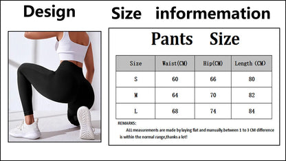 CZGUKE Women's seamless gym yoga pants high waist peach hip solid color tight fitting sports pants yoga cycling sports pants