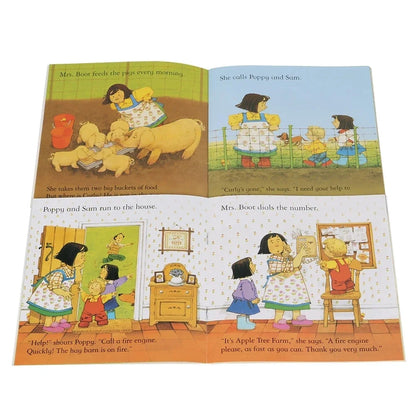 20 Books/set 15x15cm Usborne Farmyard Tales Series Children Baby Famous Farm Story English Picture Book Parent Child Reading