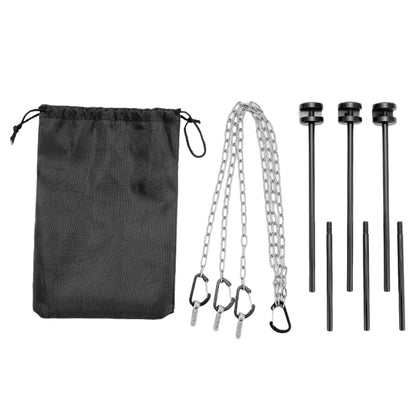 BBQ Triangular Bracket Multifunctional Versatile Grill Pot Rack Portable Adjustable with Chain Outdoor Camping Supplies