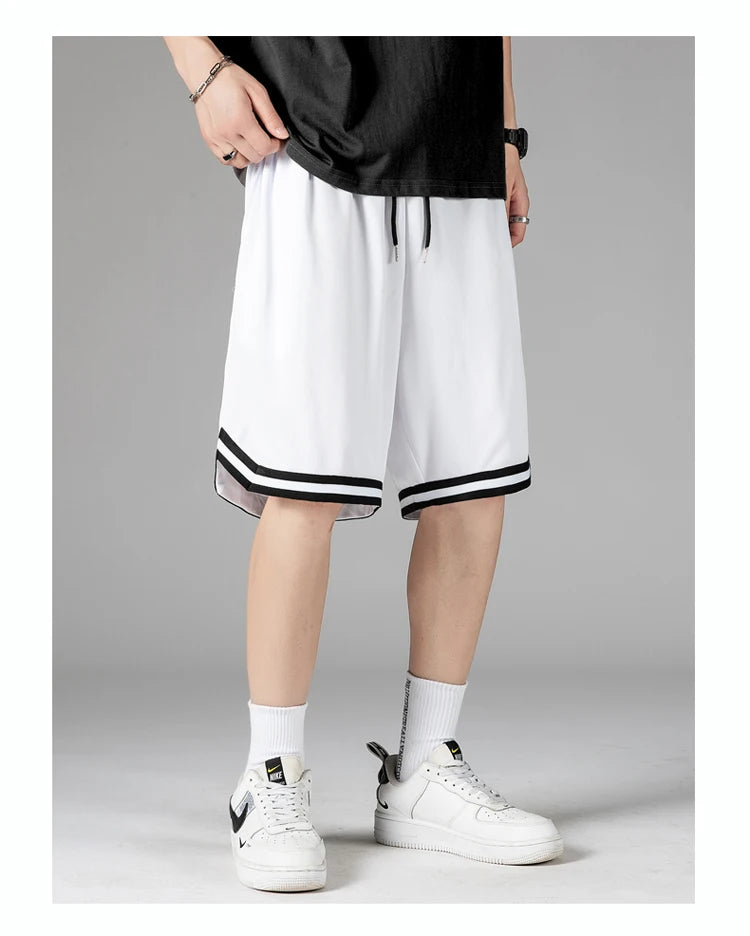 Men's Quick-Dry Running Shorts Summer Lightweight Gradient Athletic Training Shorts for Basketball, Gym & Outdoor Sports