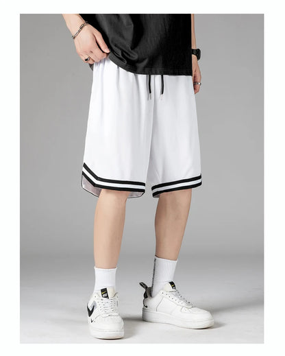 Men's Quick-Dry Running Shorts Summer Lightweight Gradient Athletic Training Shorts for Basketball, Gym & Outdoor Sports