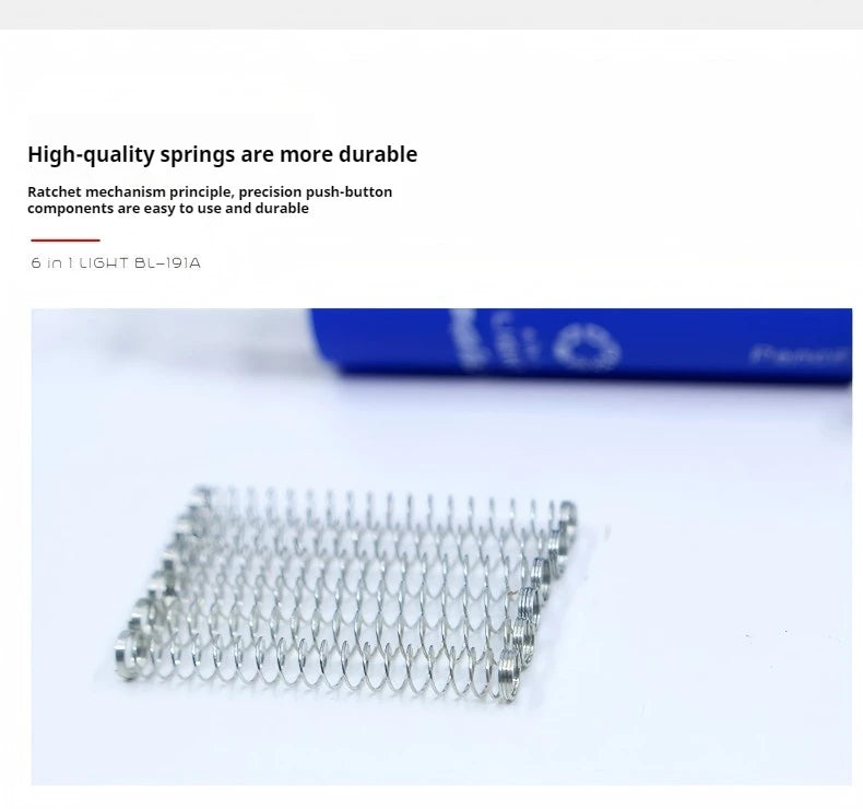 5-Color 0.7mm Ballpoint Pen And 0.5mm Automatic Pencil 6-in-1 Set Creative Writing Office And School Tool