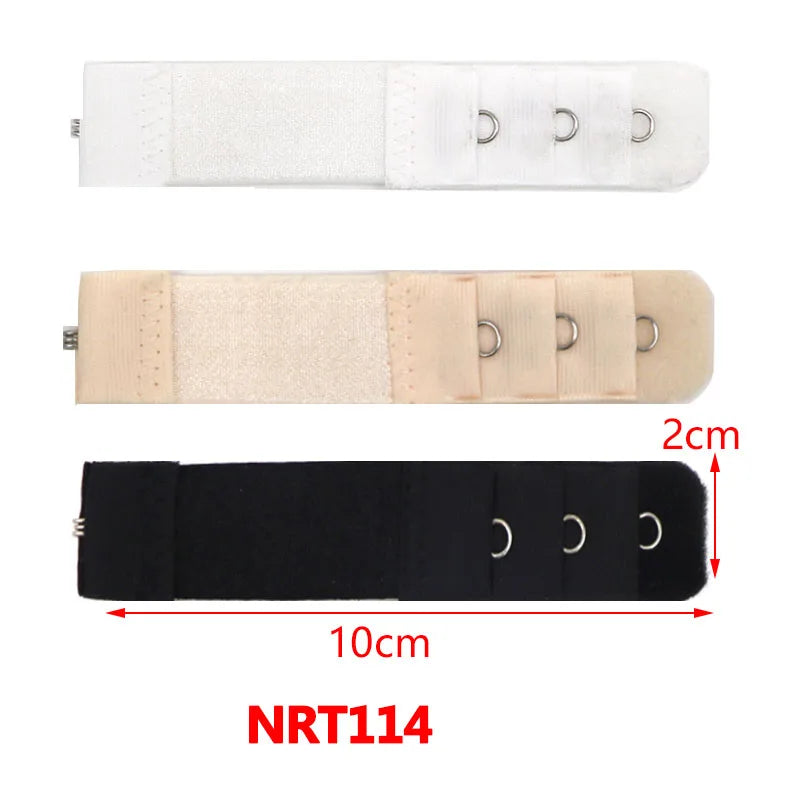 3/4/6/8pcs Bra Extender for Women's Elastic Bra Extension Strap Hook Clip Expander Adjustable Belt Buckle Intimates Accessories