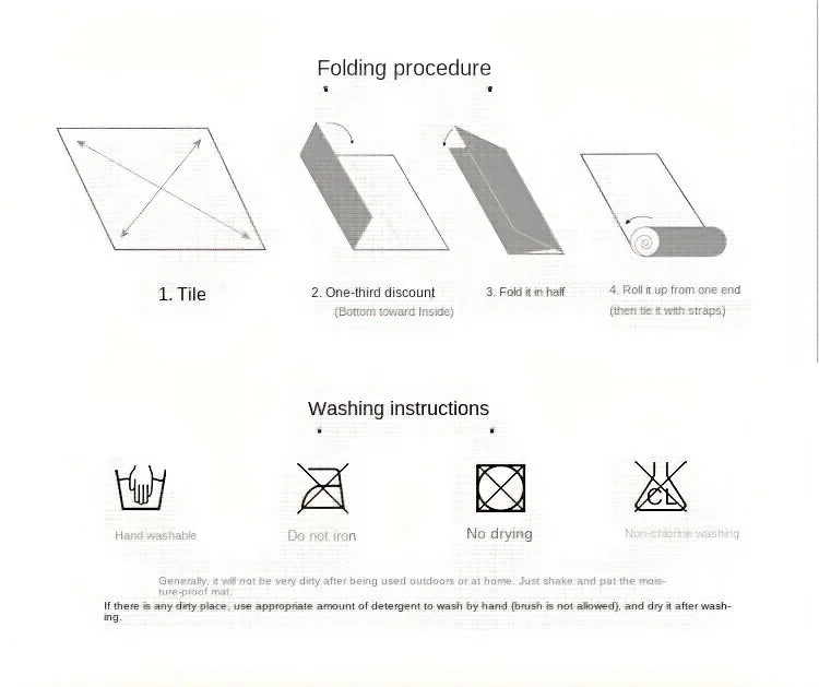 Camping Mat - Extra Thick, Machine Washable, Moisture-Resistant Picnic Blanket, Perfect for Sand, Beach, and Outdoor Adventures