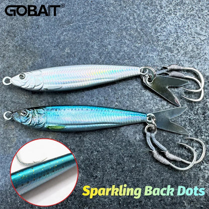 Metal Jig Bait 20g 30g 40g Spinner Sinking 3D Eye Color Laser Spinning Gear Luring Cast Fishing Tackle Blade Hook Pesca VIB Lure