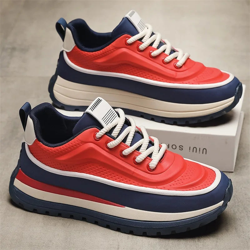 Men Shoes Platform Male Sneakers Fashion Thick Soles Casual Sport Shoes Breathable Height Increased Athletic Shoes Walking Shoes