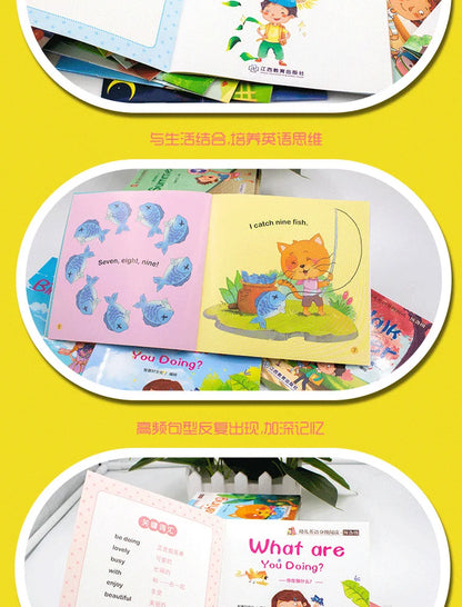 60 Books/Set Children's English Early Learning Picture Book Graded Reading Storybook Enlightenment Cognitive Tale Bedtime Story