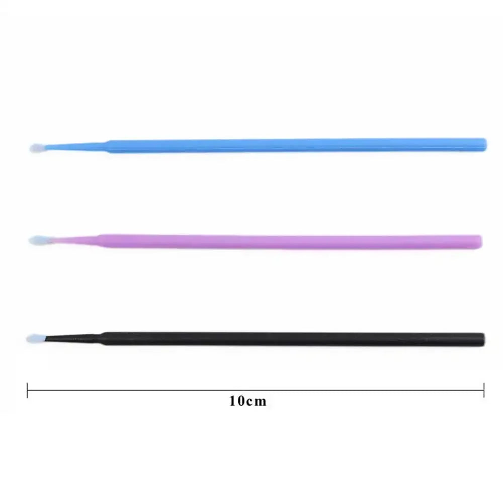 Crystal Disposable Eyelash Brushes Swab Microbrushes Eyelash Extension Tools Individual Eyelashes Removing Tools Applicators