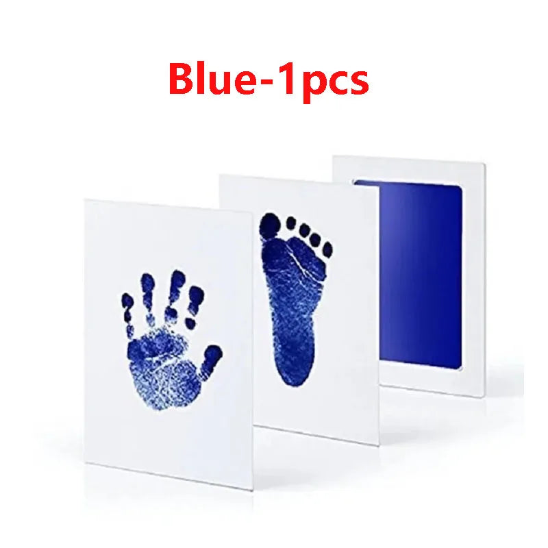 Baby Care Non-Toxic Baby Handprint Footprint Imprint Kit Baby Souvenirs Newborn Footprint Ink Pad for Newborn Baby Gifts