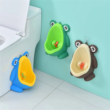 Little Frog Baby Urinal Boys wall-mounted urinal Frog shape Boys standing urinal Toilet training urinal