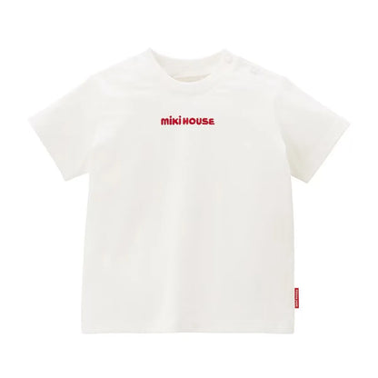 Kids Clothes Solid Short Sleeve T-shirt for Boys Girls 2025 Summer 100% Cotton Soft Layering Tee Top Basic Vest