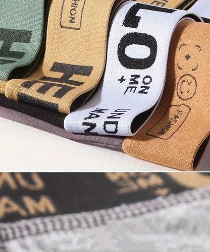 10Pcs/Men's Underwear  Underwear High Stretch Boxer Shorts Breathable Soft Men's Shorts Comfortable Size L-4XL